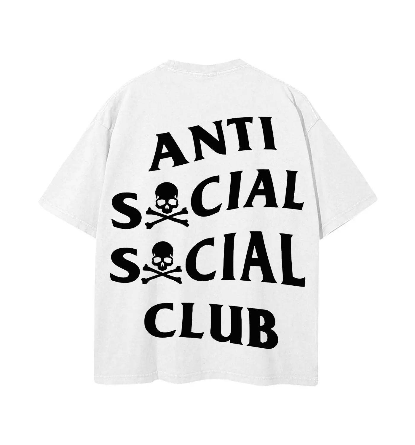 Anti Social Skull Blanco